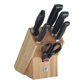 7-tlg, Messerblockset, Natur
