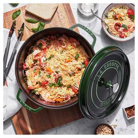 7 qt, Round, Cocotte, Basil