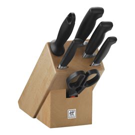7-tlg, Messerblockset, Natur