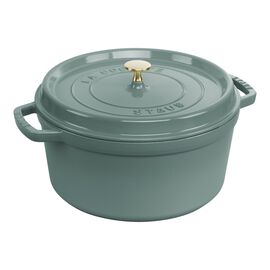 7 qt, Round, Cocotte, Eucalyptus