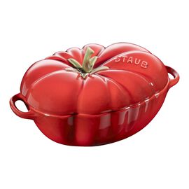 Cocotte 16 cm / 500 ml, Tomat, Kirsebærrød, Keramisk