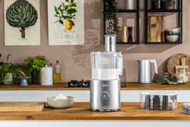 Hochleistungsstandmixer Pro mit Food Processor, Schwarz